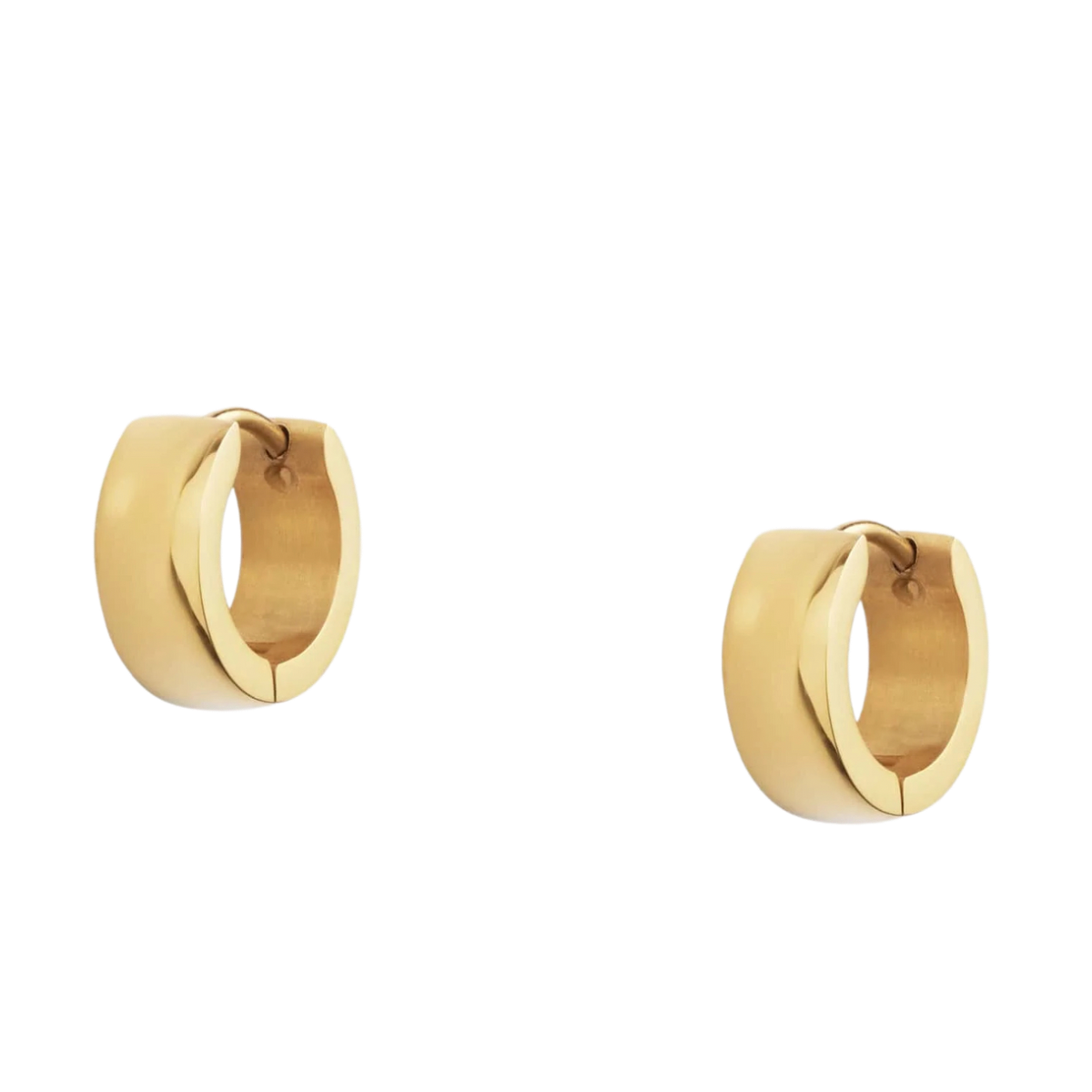 Chunky Gold Hoops Small - Gold