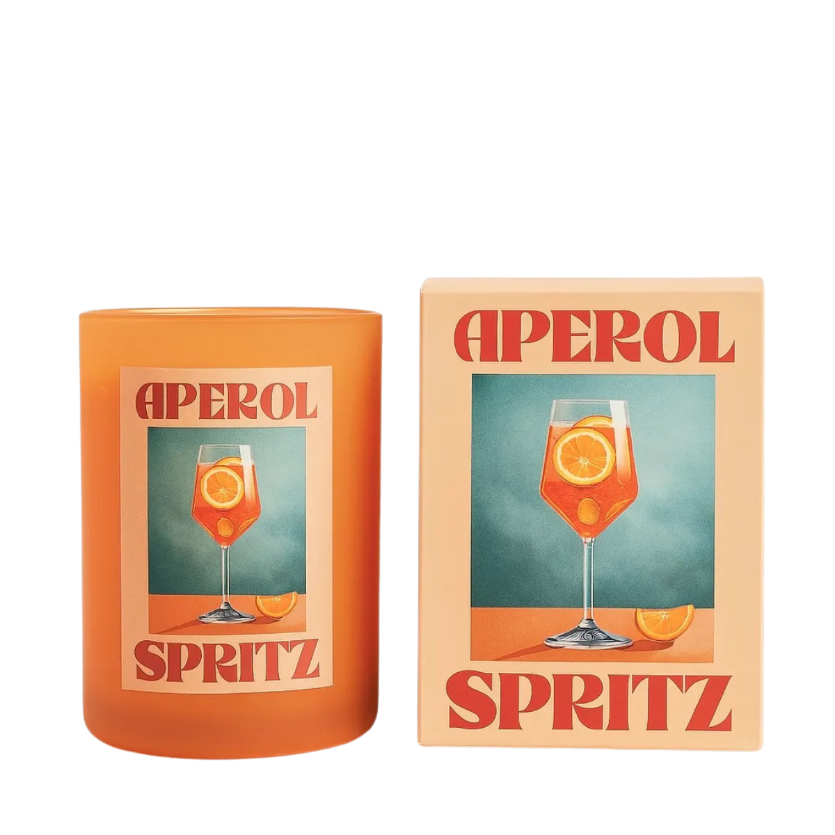 Aperol Spritz Candle