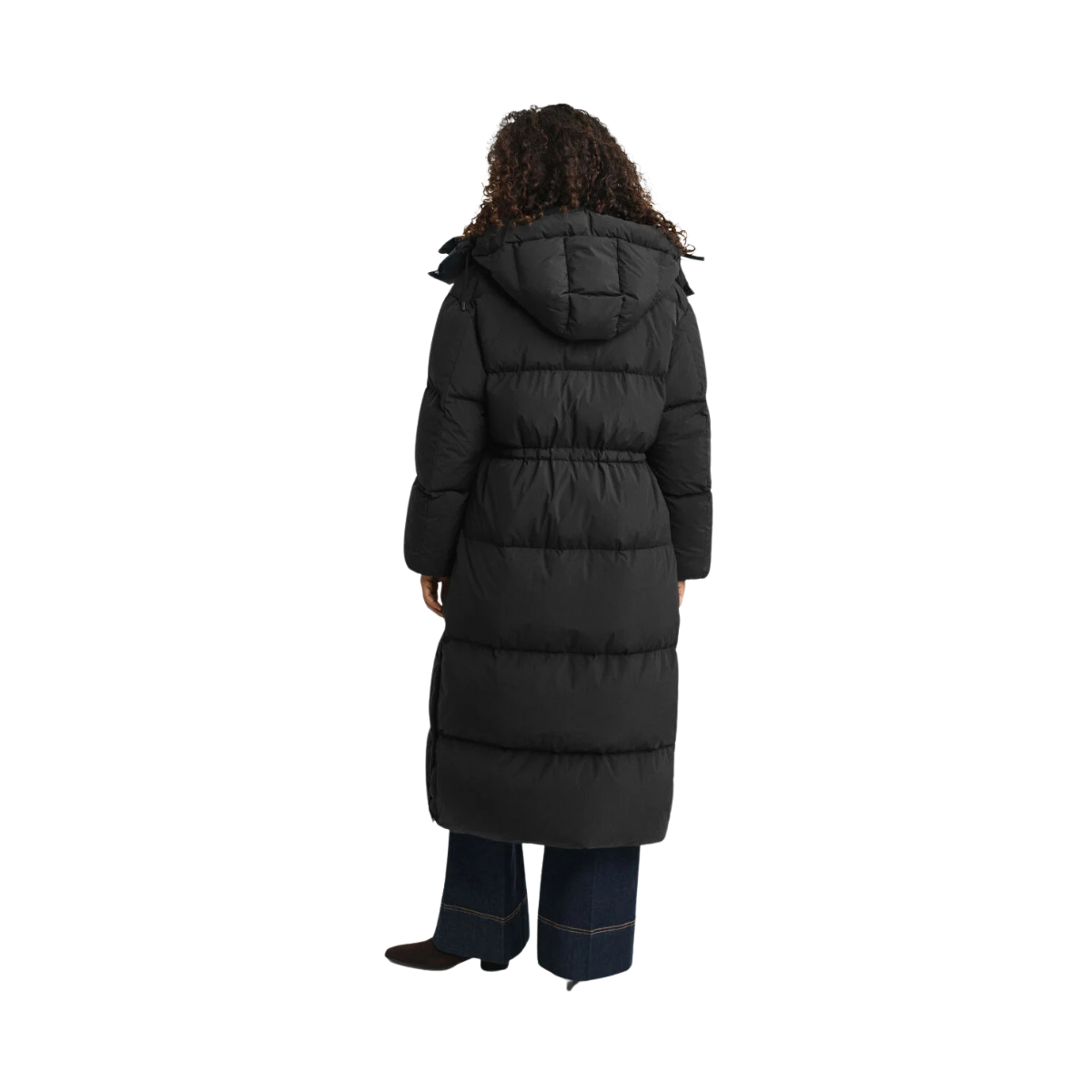 Full Length Down Coat - Black