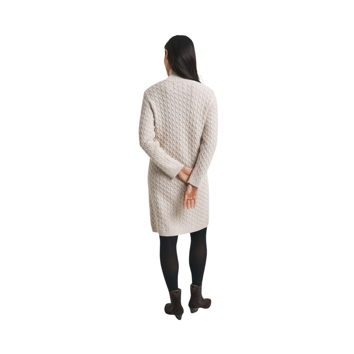 Cable Knit Dress - Seed Melange