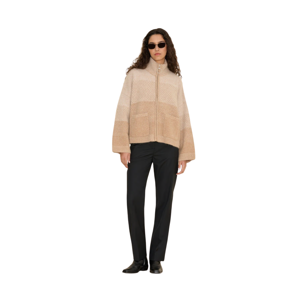 Tine Knit Cardigan - Sand Mix