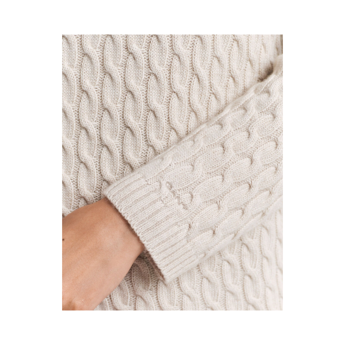 Cable Knit Dress - Seed Melange
