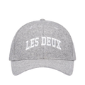 Les Deux Wool Baseball Cap - Grey Melange