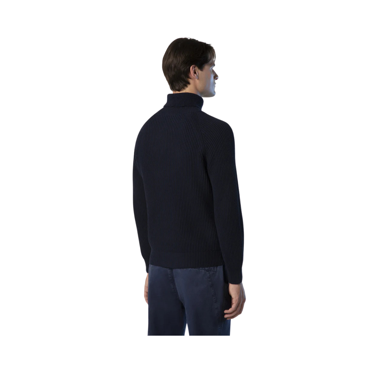 Turtle Neck 5GG Knitwear - 0802 Navy Blue