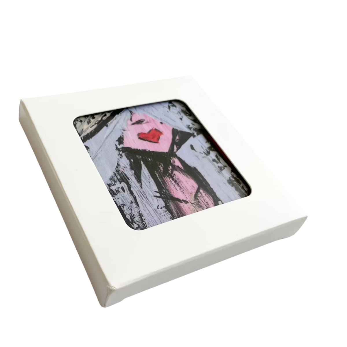 Glasunderlägg Angie 4st - Punkdoll