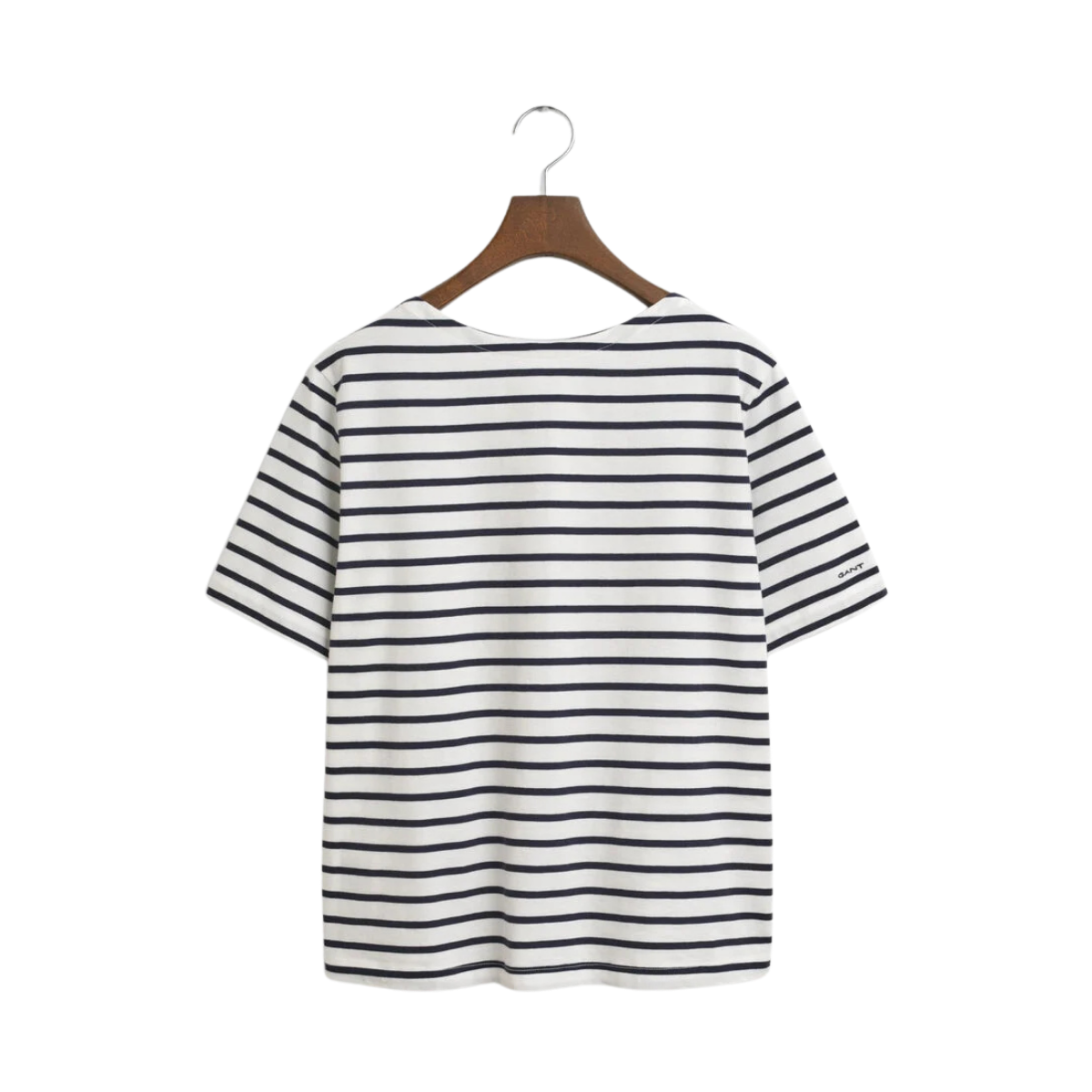 Stripe Boatneck Ss T-Shirt - 433 Evening Blue