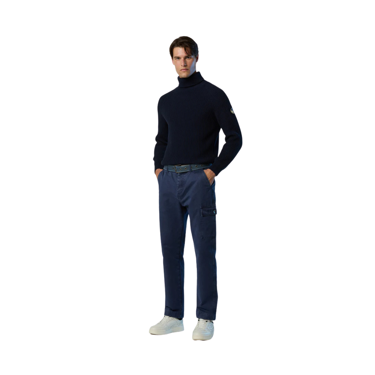 Turtle Neck 5GG Knitwear - 0802 Navy Blue