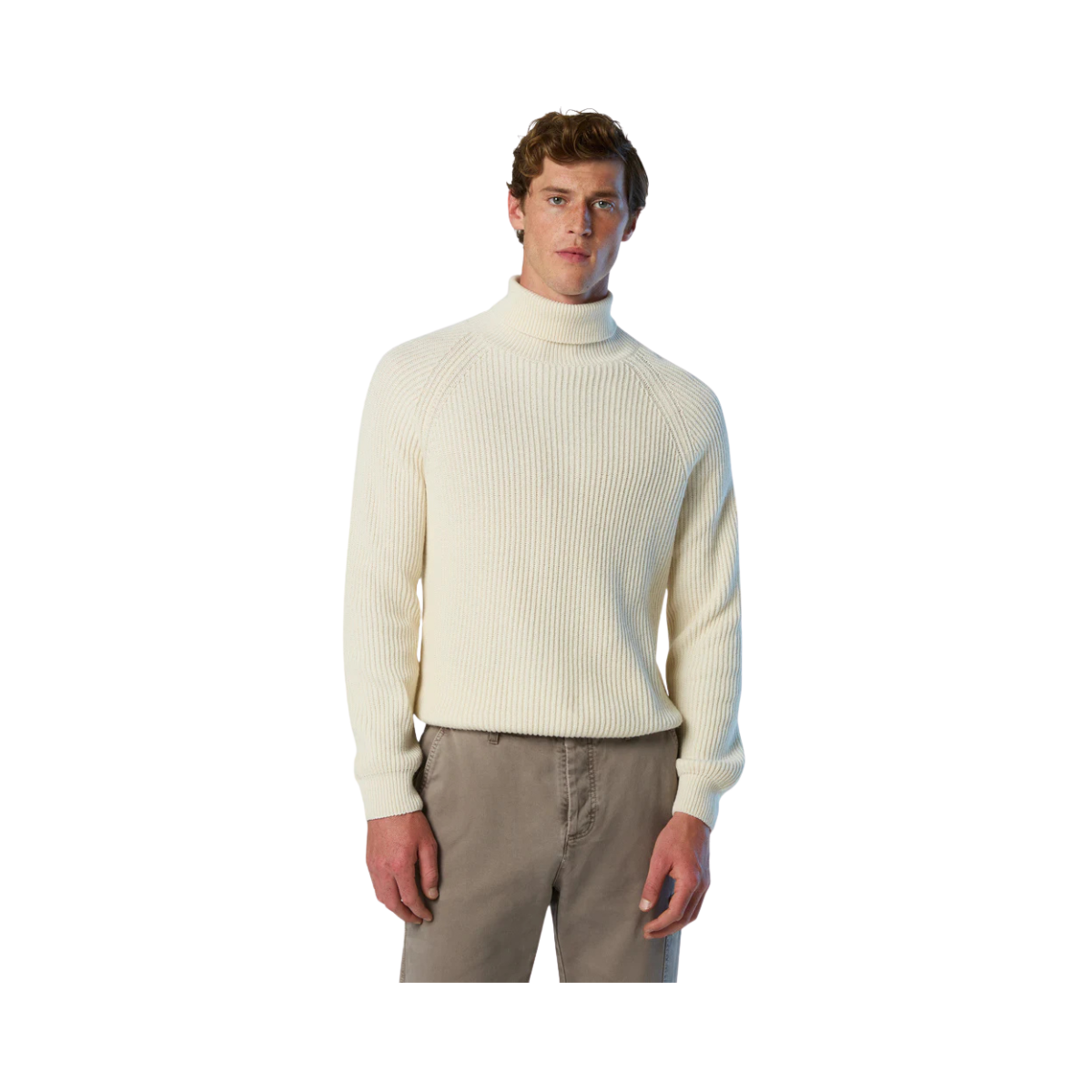Turtle Neck 5GG Knitwear - 0105 Marshmallow