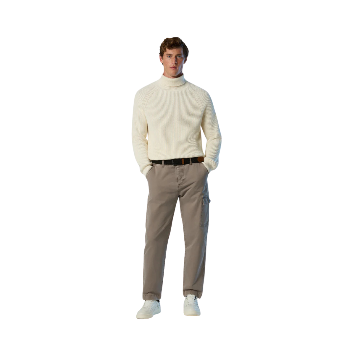 Turtle Neck 5GG Knitwear - 0105 Marshmallow