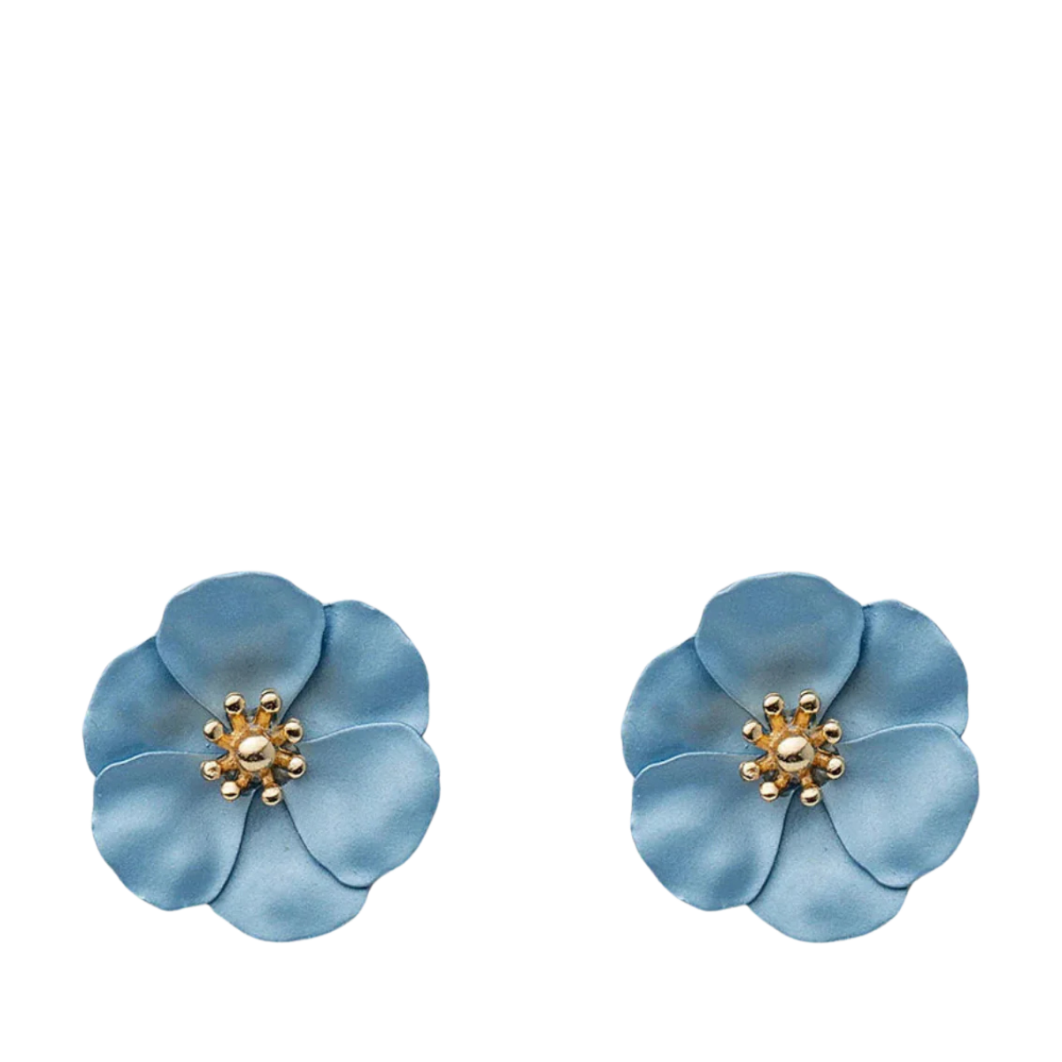 Flower Small Earring - Pearl Blue