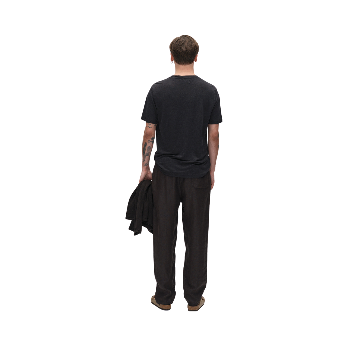 Duke Linen SS Tee - Black