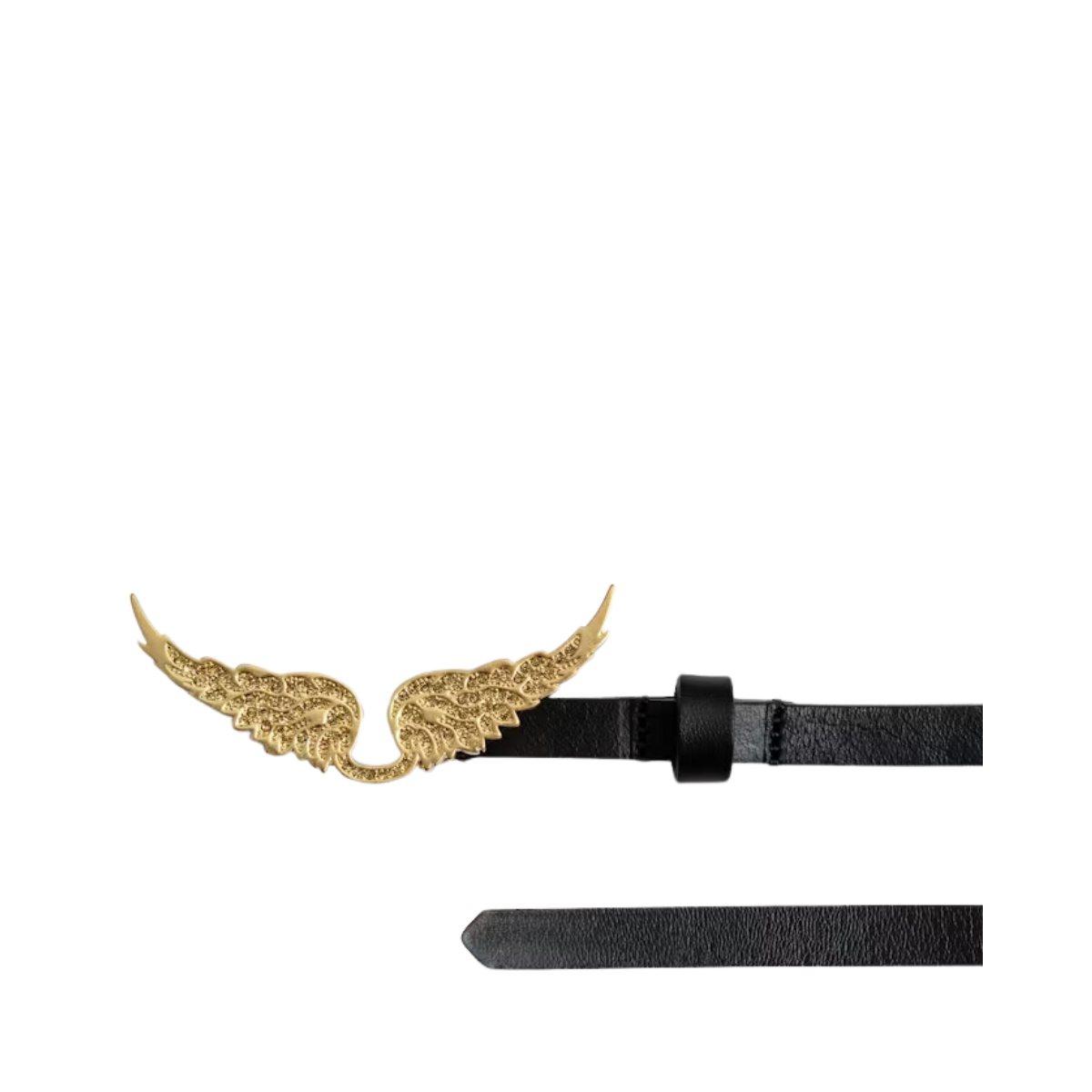 Rock Belt Natural Leather - Noir Gold