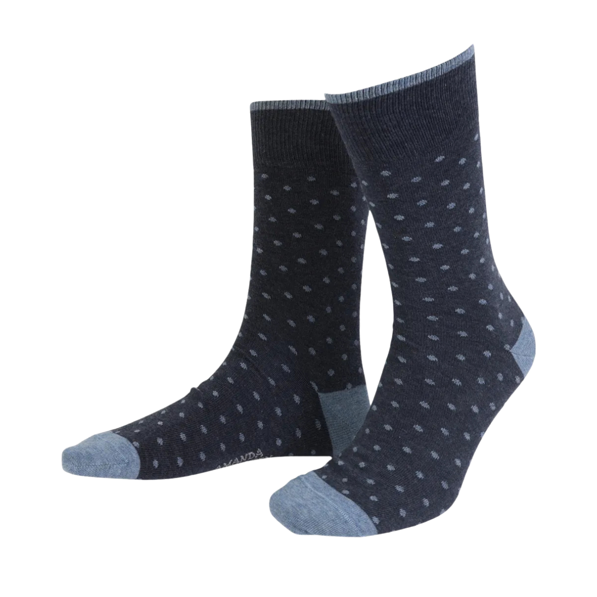 True Dot Ankle Sock - Navy melange