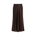 Hana Satin Skirt - Dark Brown