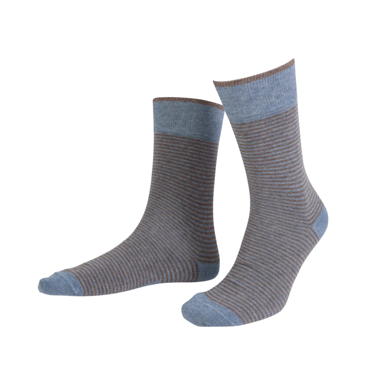 True Stripe Ankle - Sky blue melange