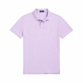 Custom Slim Fit Mesh Polo Shirt - Purple