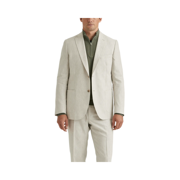Archie Linen Suit Jacket - Khaki