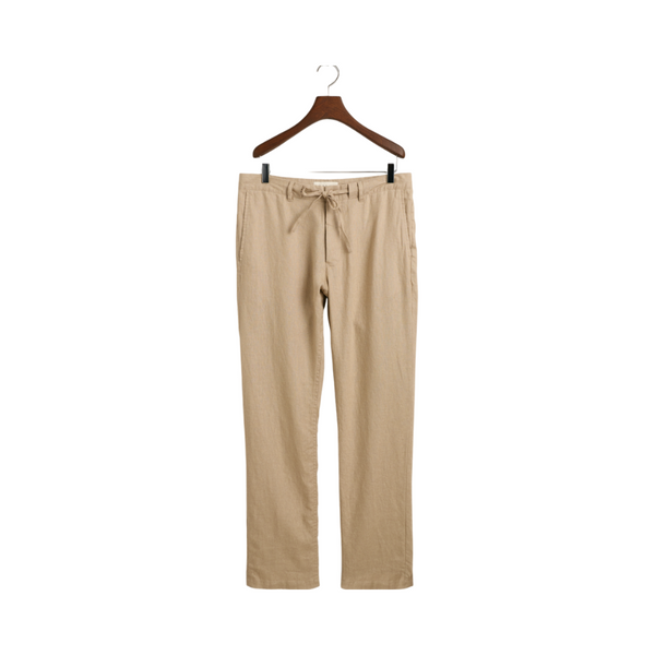 Relaxed Linen DS Pants - Beige