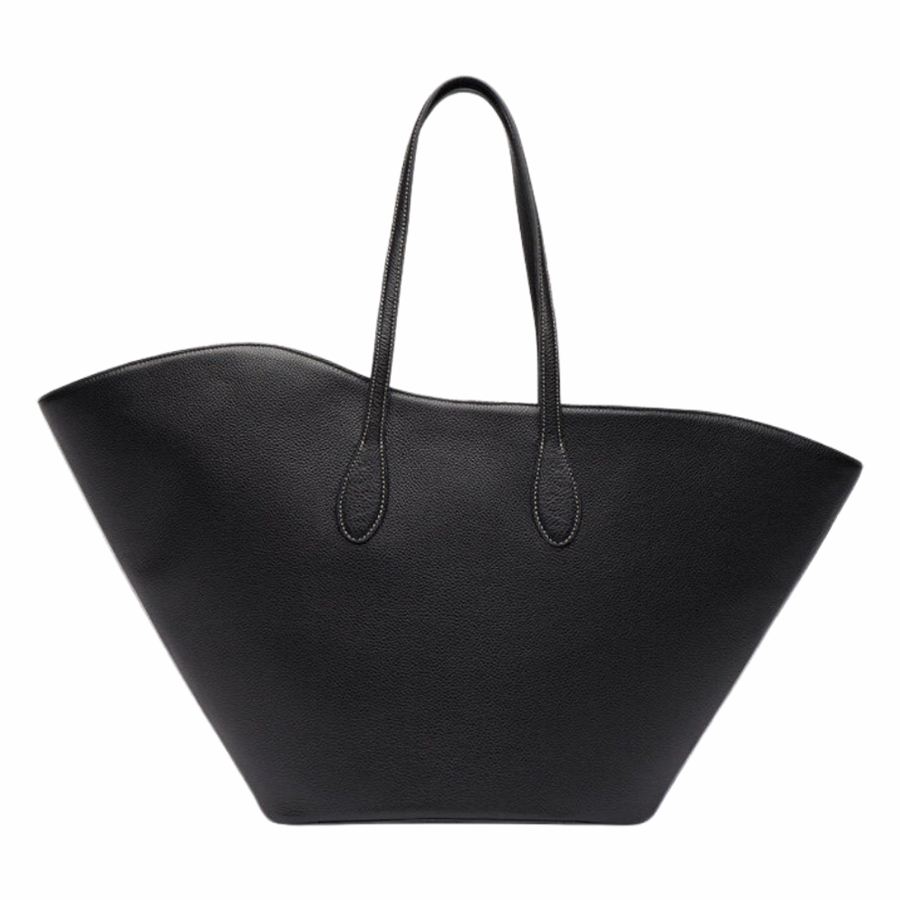 Open Tulip Tote Large - Black