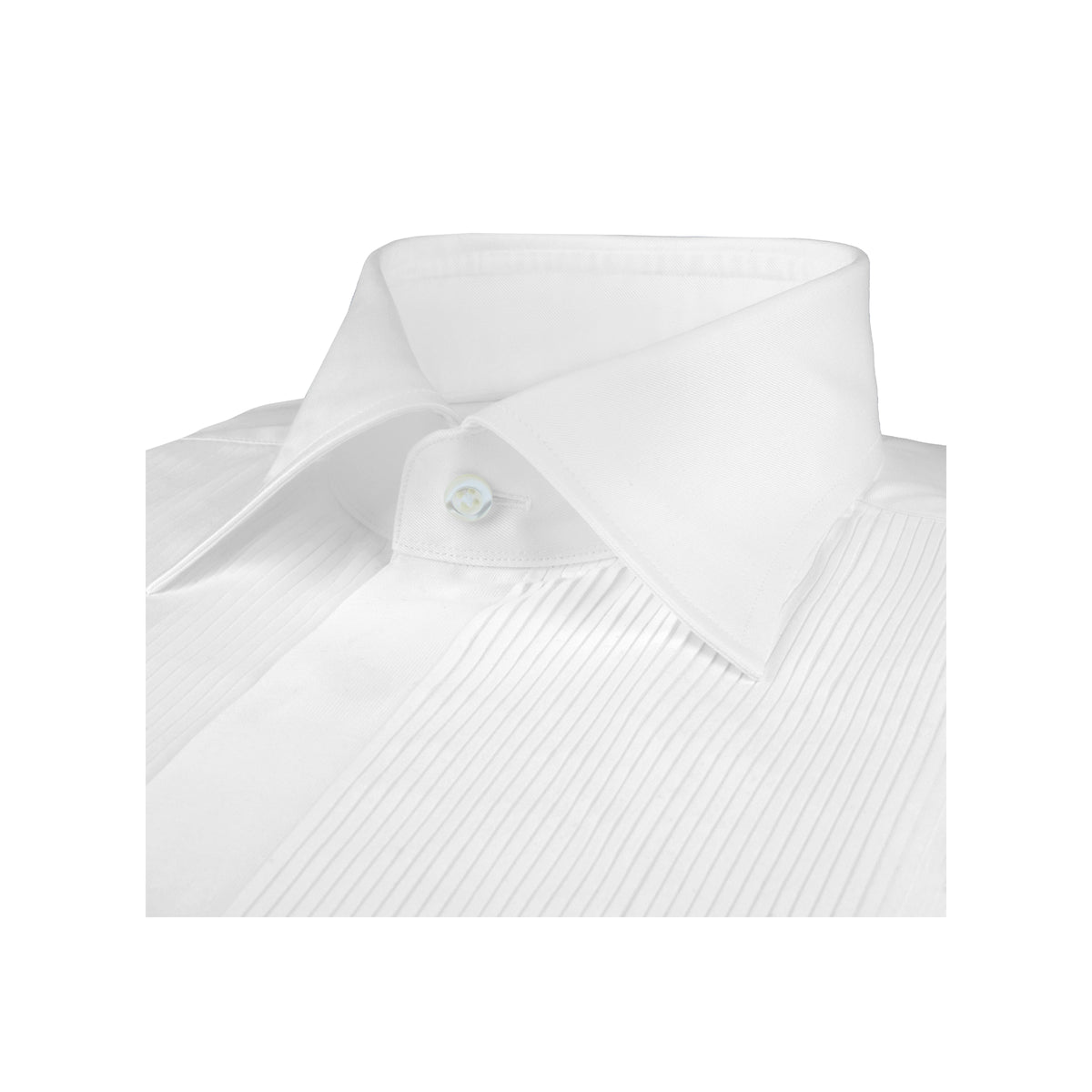 Regular C56 Fly Front Pleats DR Cuff - White