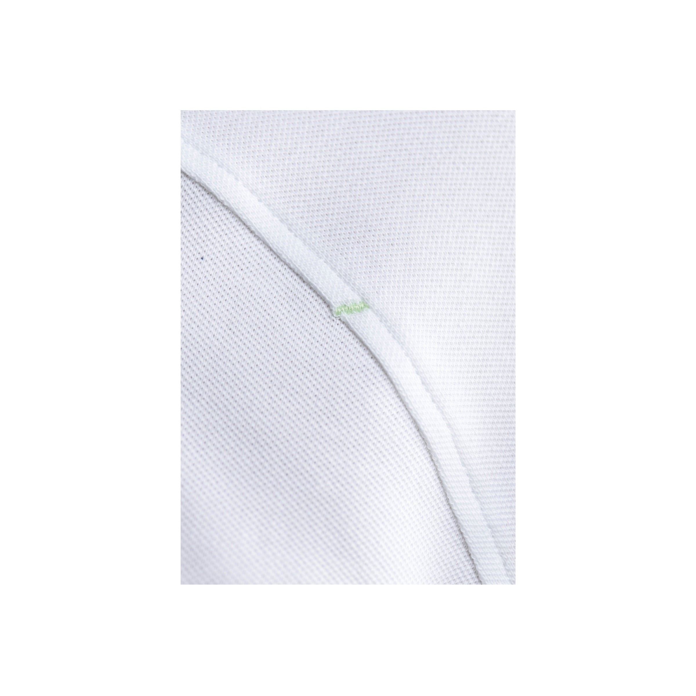 Pique Stretch Polo - White