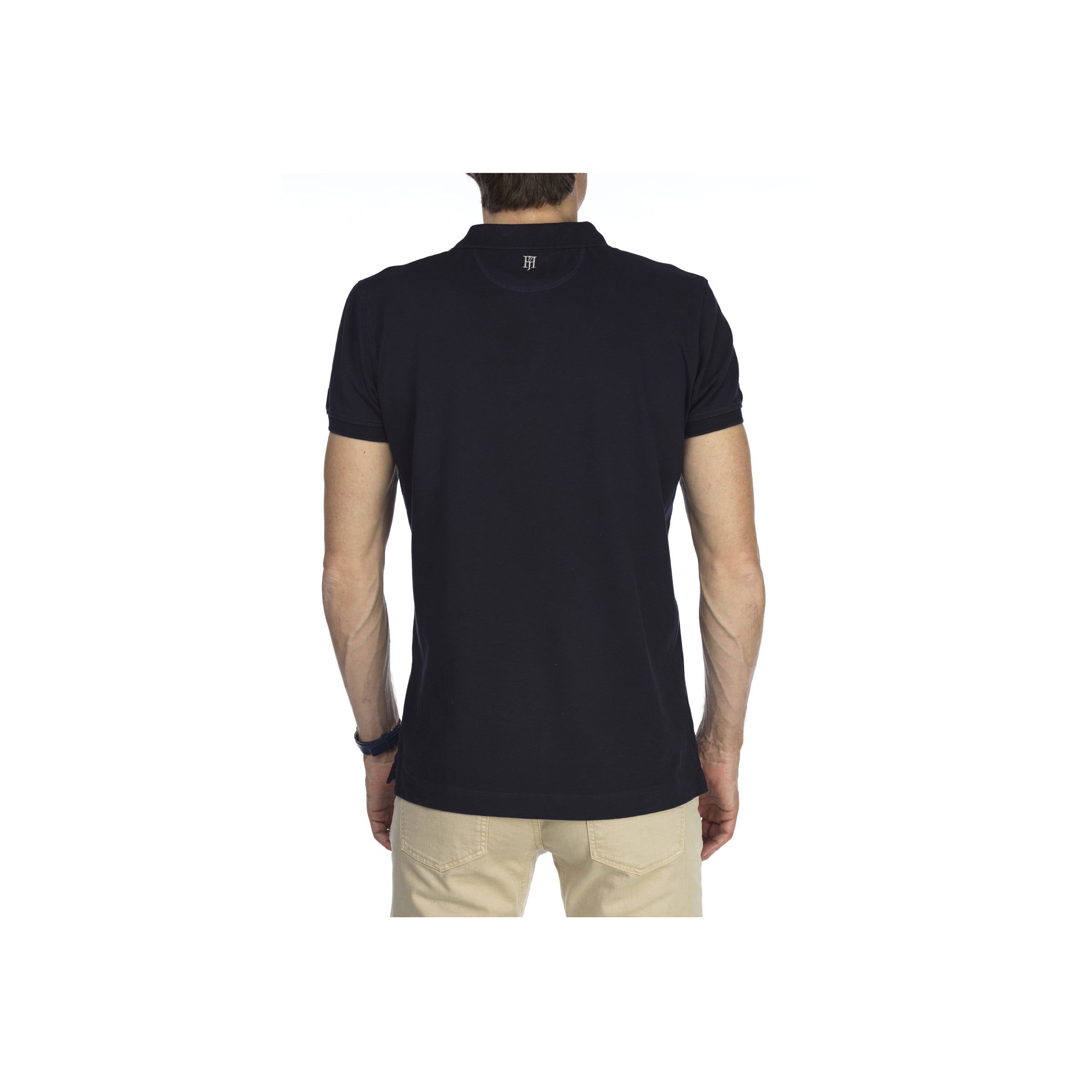 Pique Stretch Polo - Navy