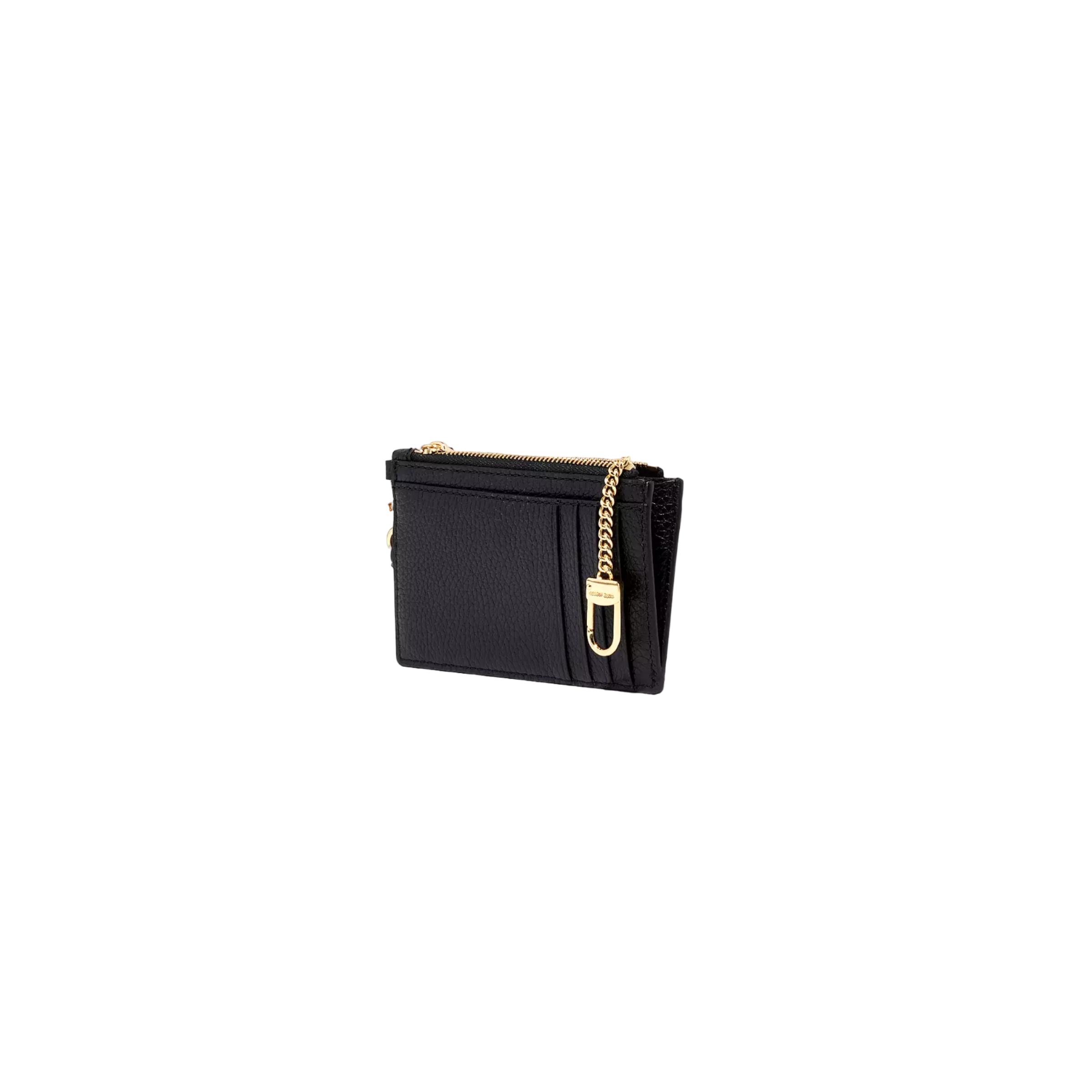 The Top Zip Wristlet Wallet - Black