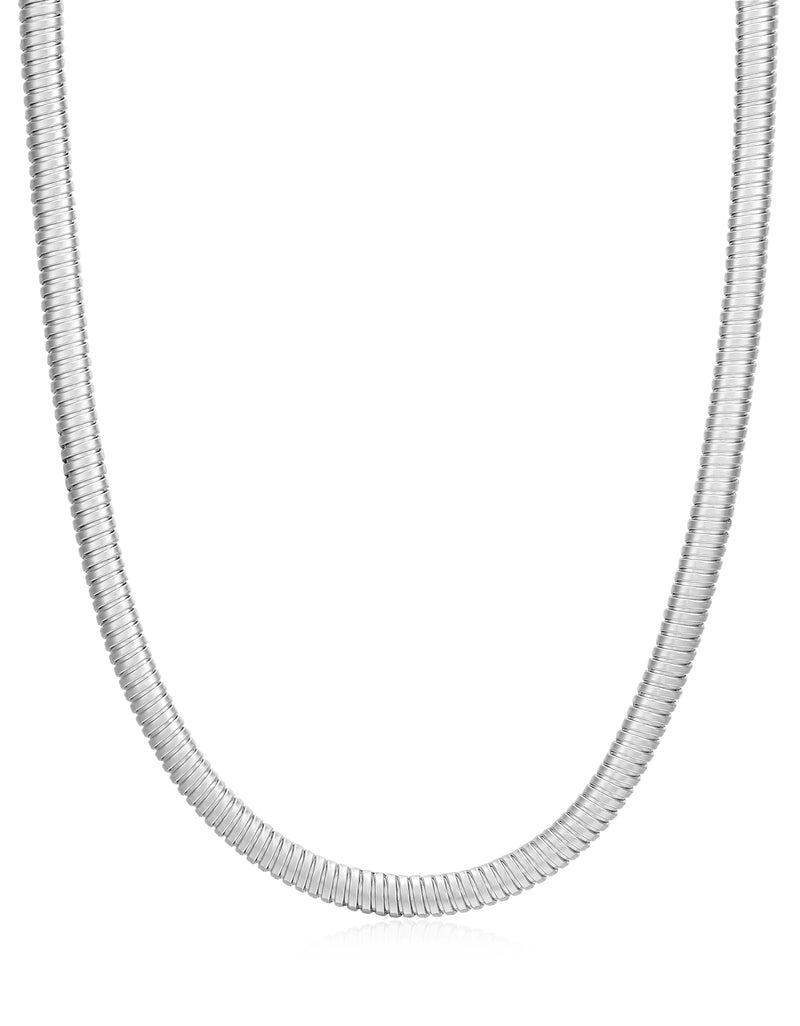 Mini Flex Snake Chain Necklace - Silver