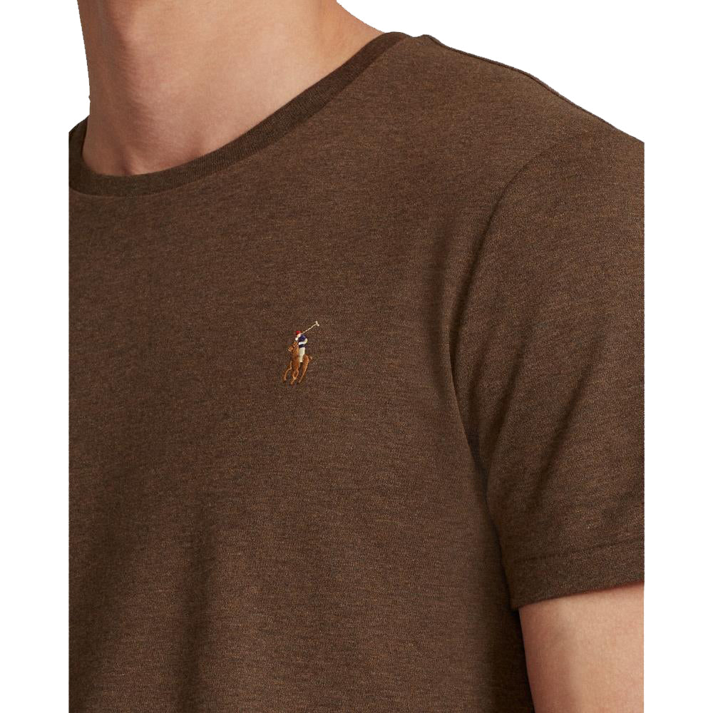 Custom Slim Fit Soft Cotton T-Shirt - Brown