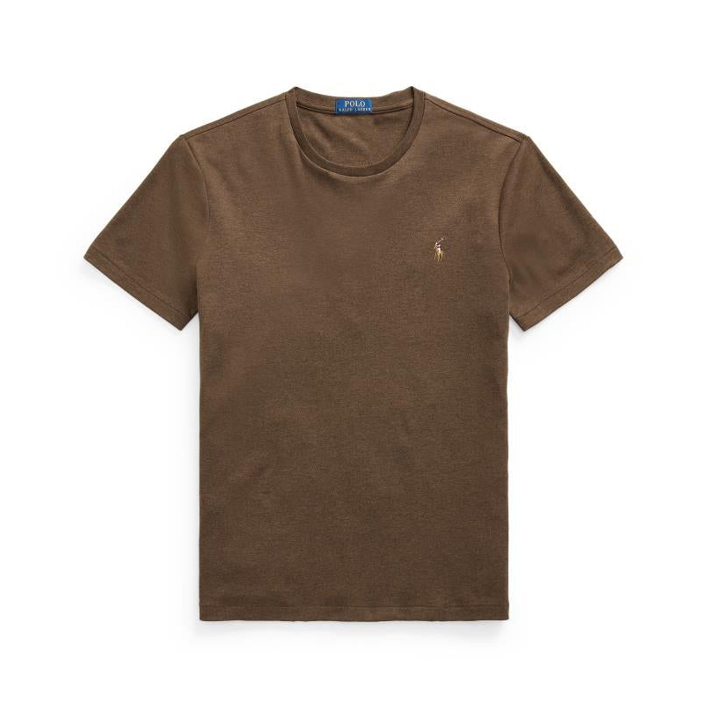 Custom Slim Fit Soft Cotton T-Shirt - Brown