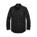 Slim Fit Linen Shirt - Black