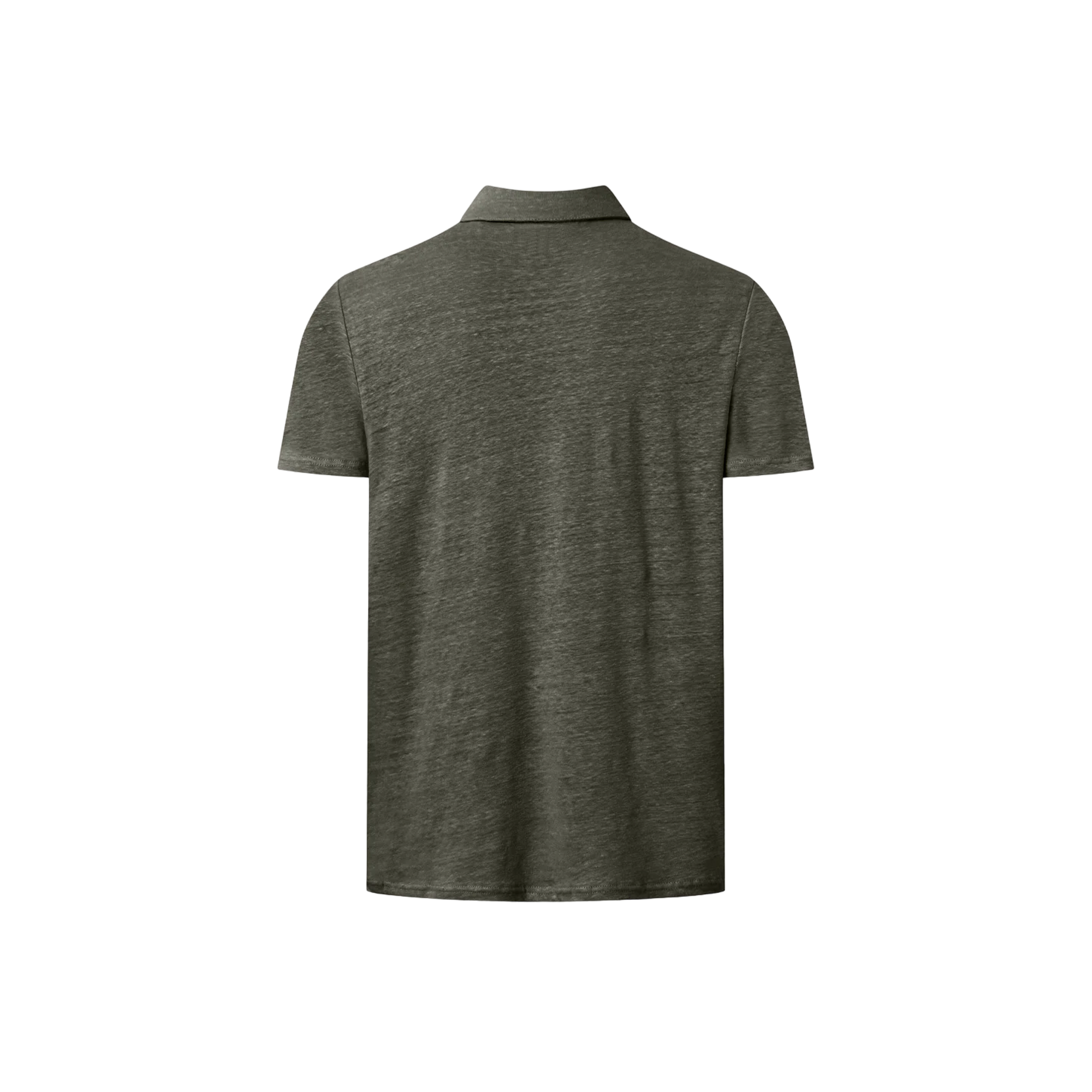 Linen polo - Green