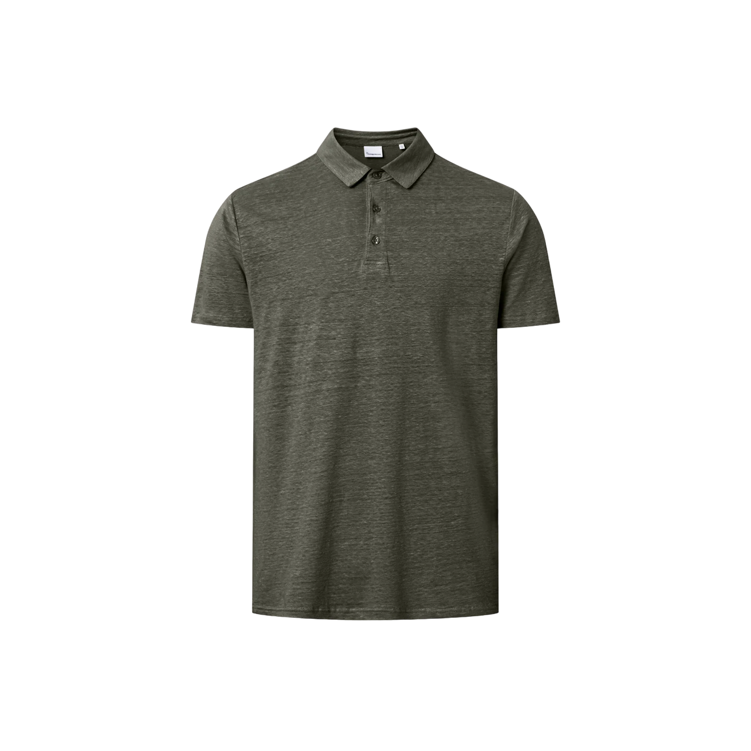 Linen polo - Green