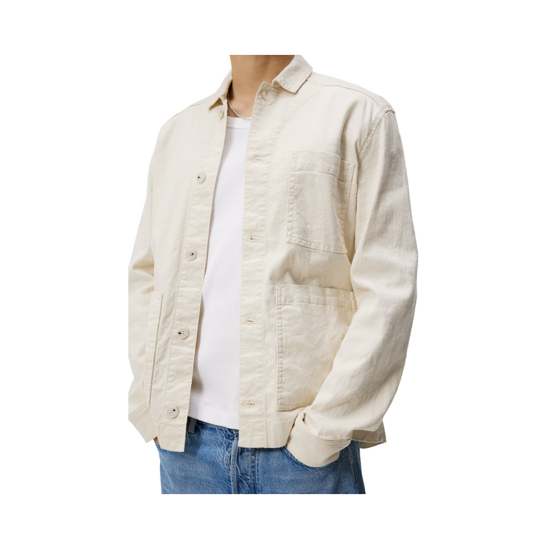 Errol Linen workwear overshirt - Beige