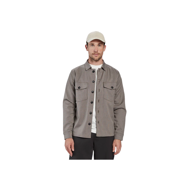Clipper Domo Overshirt - Grey