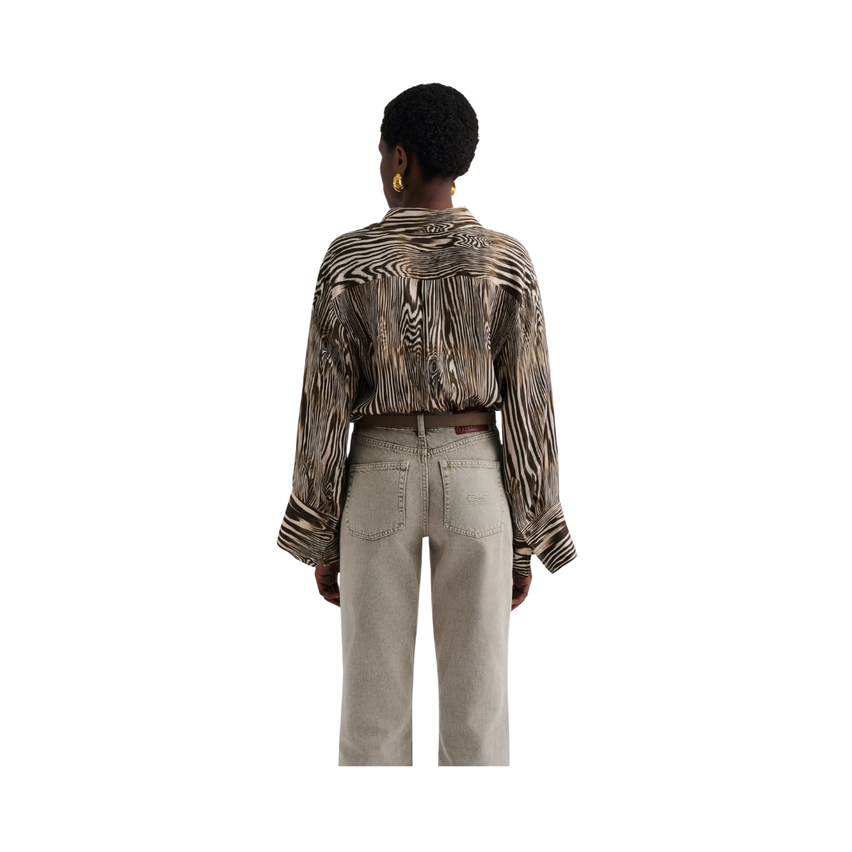 Emaline Slits Detail shirt - Moire