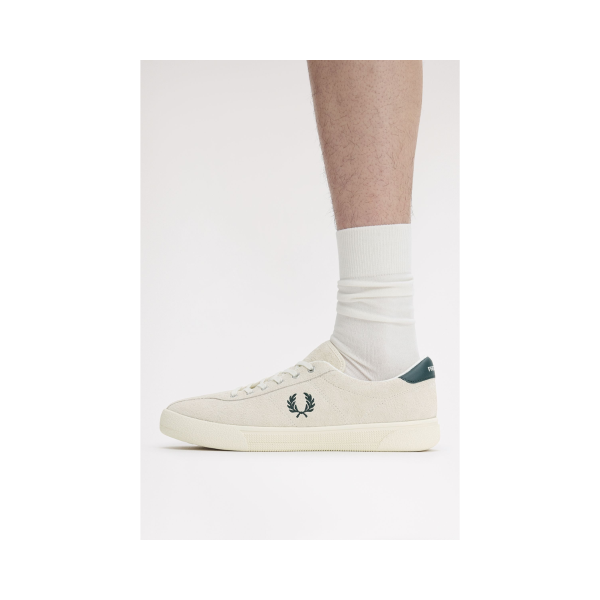 Tennis Shoe Suede - Ecru