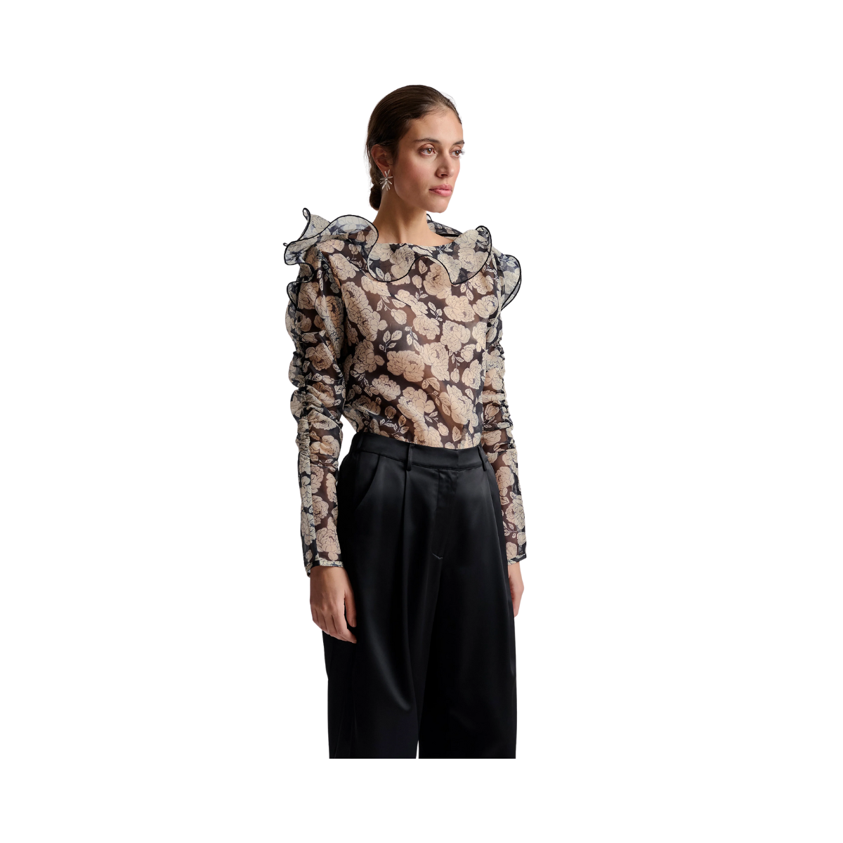 Angeline Rounded Frills - Peony