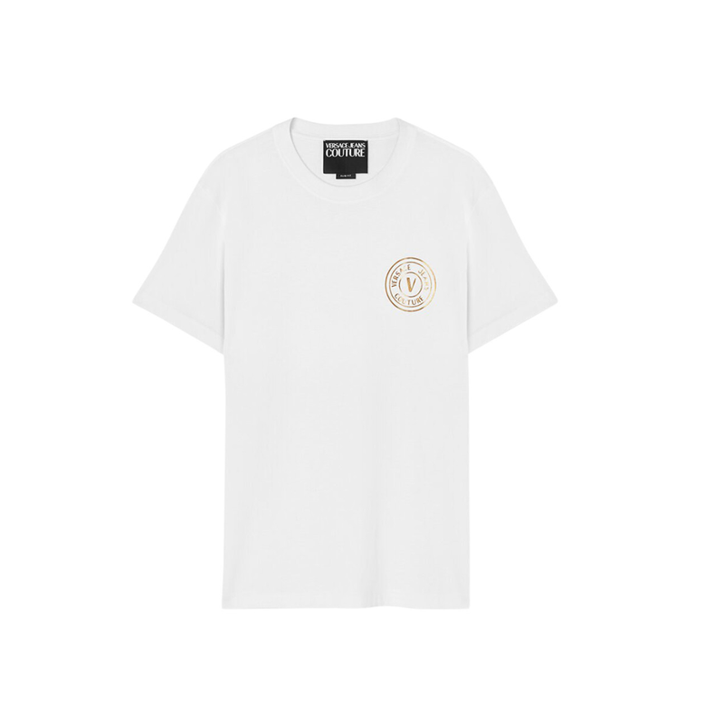 V Emblem Tick Foil T-Shirt - G03 WHITE/GOLD
