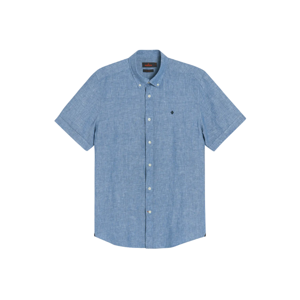 Douglas BD Linen Shirt - Blue