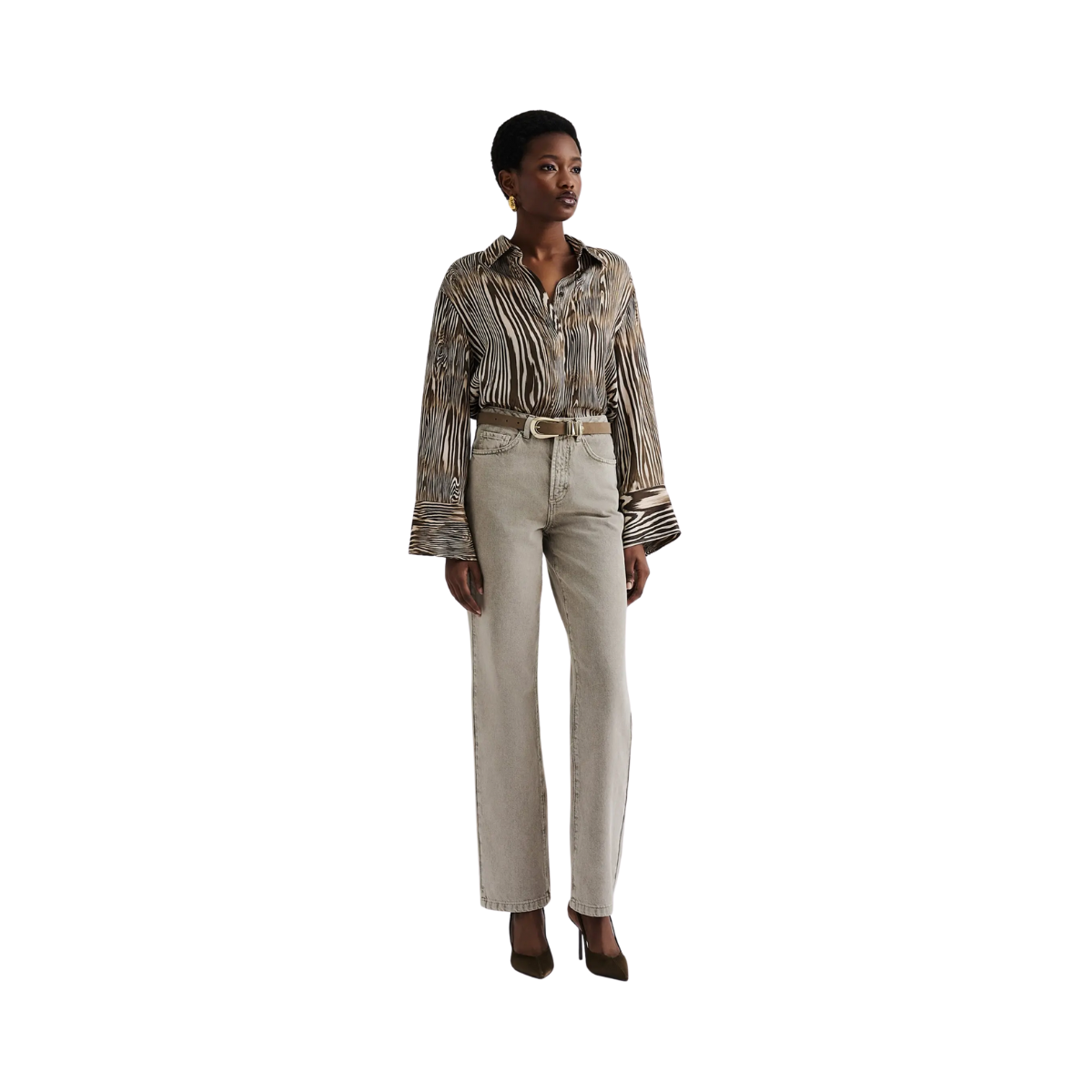 Emaline Slits Detail shirt - Moire