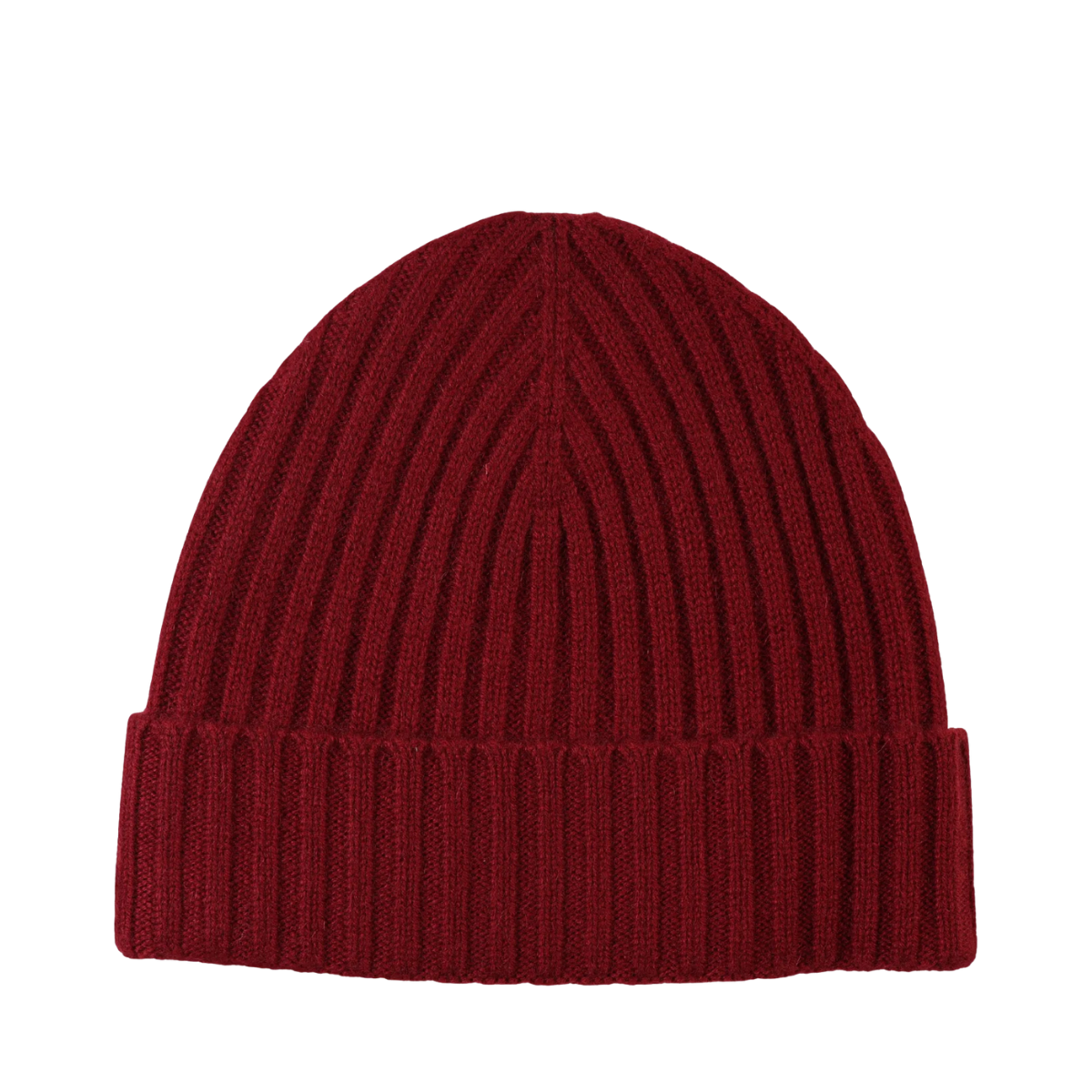 Knitted Beanie - Dark Red