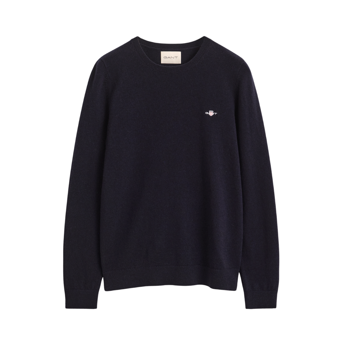 Wool Cotton C-Neck - Evening Blue