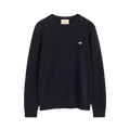 Wool Cotton C-Neck - Evening Blue