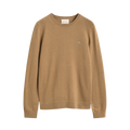 Wool Cotton C-Neck - Warm Khaki