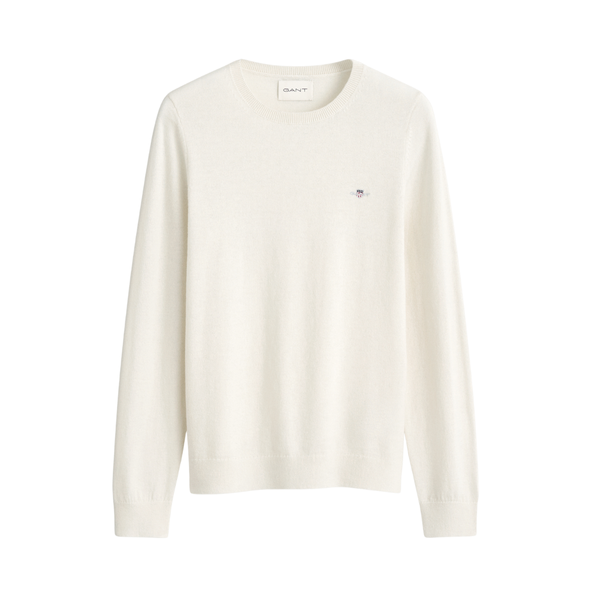 Wool Cotton C-Neck - Cream