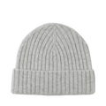 Knitted Beanie - Light Grey Melange
