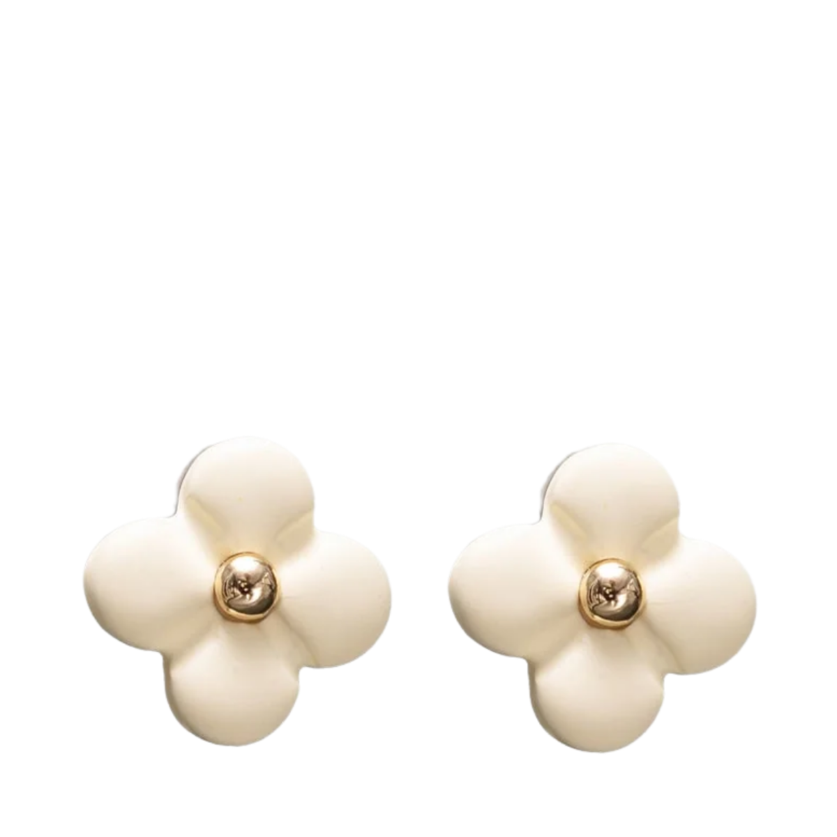 Seline Flower Earrings - 001 Offwhite