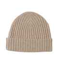Knitted Beanie - Beige Melange