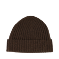 Knitted Beanie - Brown Melange
